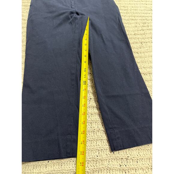 Talbots Slim Crop Chino Pants Women's Size 4P 4 Petite Blue Stretch JO3069 - Picture 4 of 9